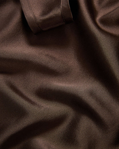 Veronica Beard | Sabrina Silk-Blend Tank Top in Dark Brown Espresso