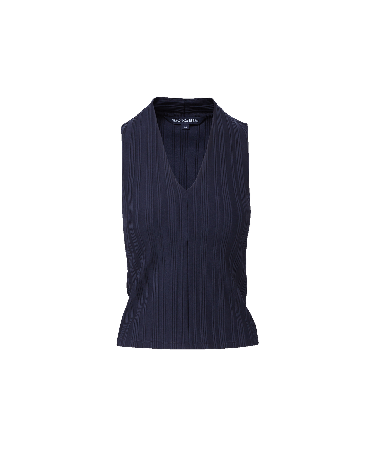 Veronica Beard | Evania V-Neck Tank Top in Navy Navy