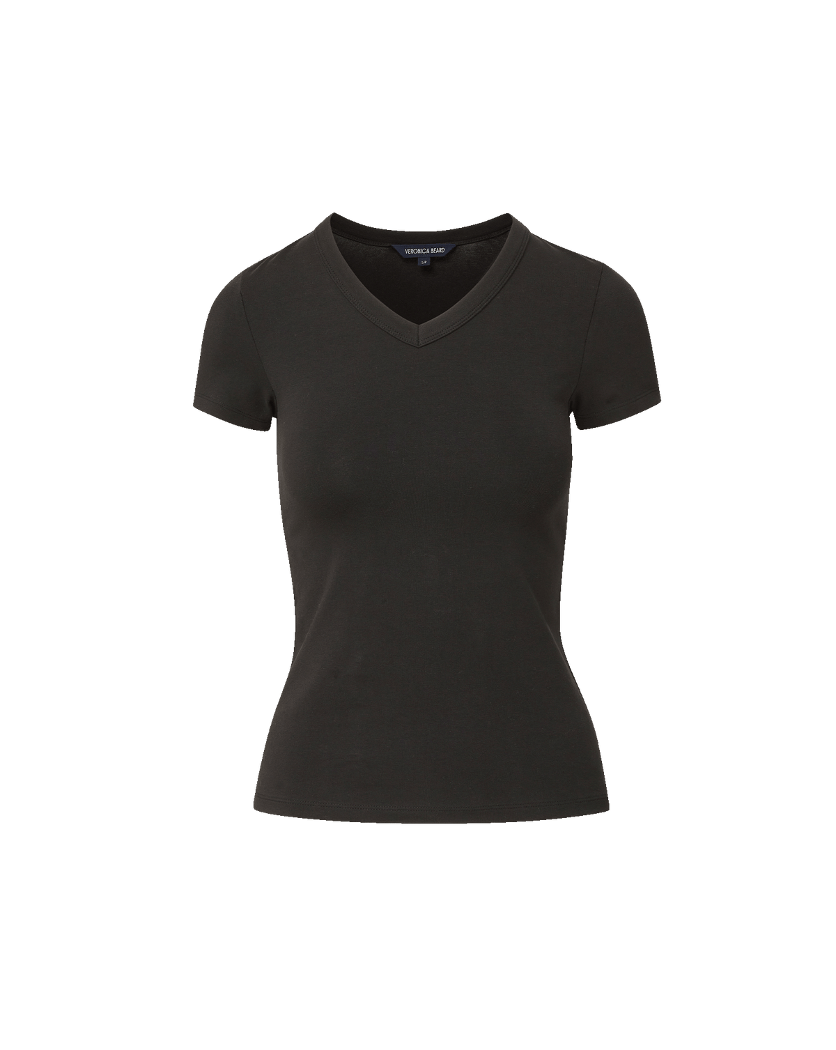 Veronica Beard | Devin V-Neck T-Shirt in Black Black