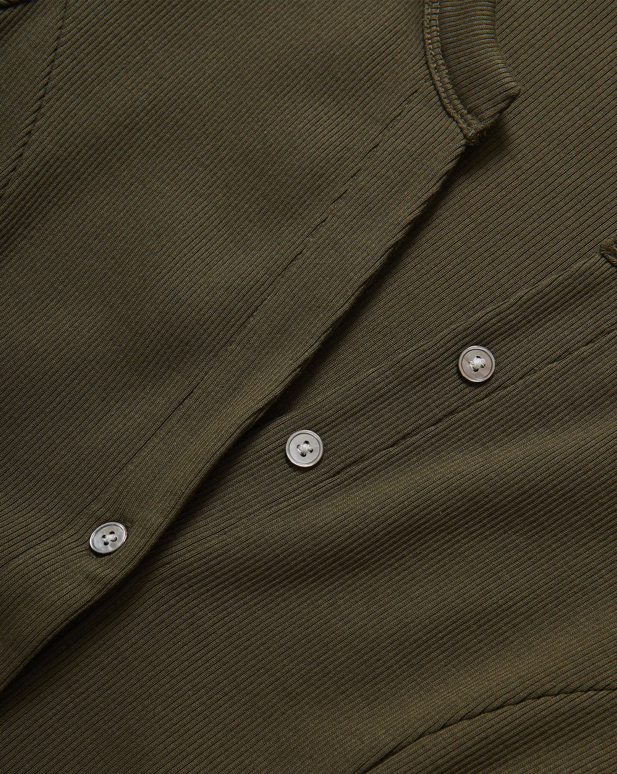 Veronica Beard | Cordis Button-Front T-Shirt in Dark Green Loden Loden