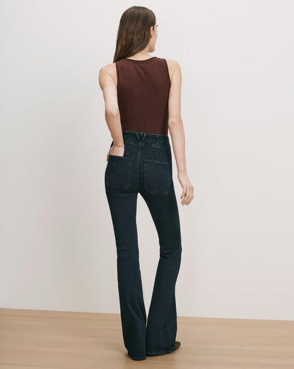 Veronica Beard | Birke Merino Wool Tank Top in Burgundy Burgundy