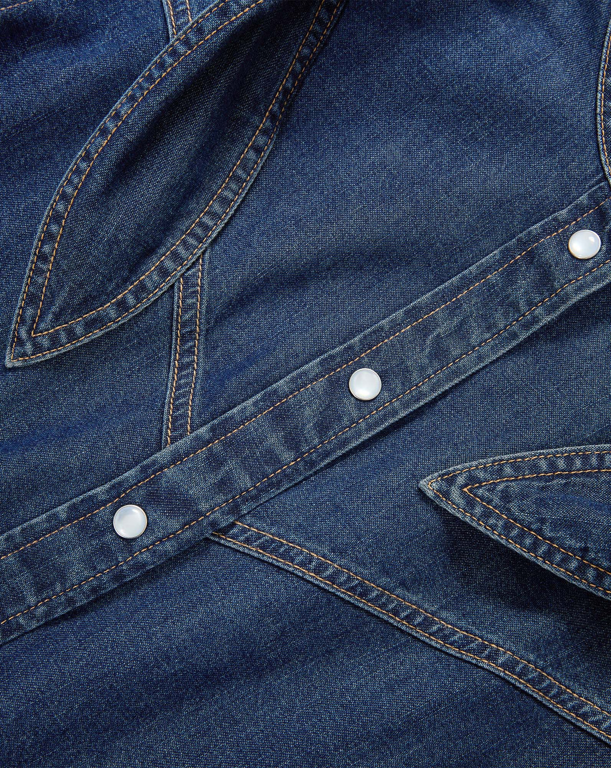Veronica Beard | Genetta Chambray Button-Down Shirt in Blue Heart Breaker