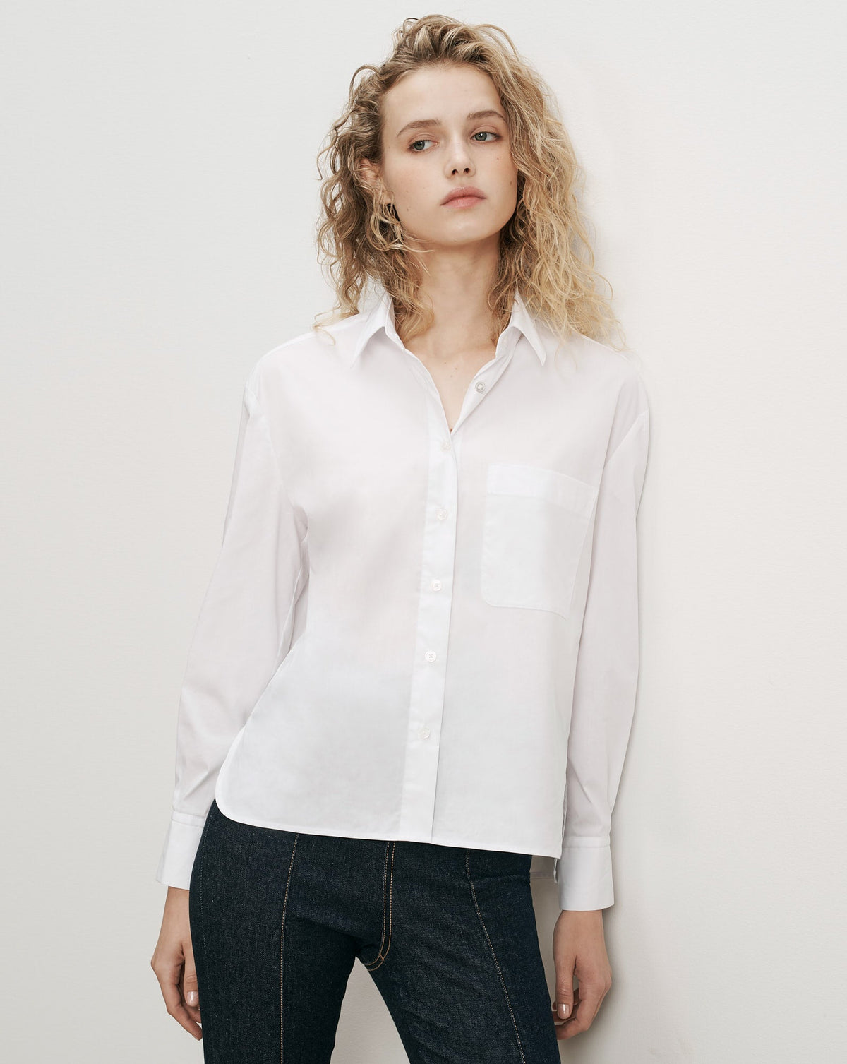 Veronica Beard | Witt Button-Down Shirt in White White