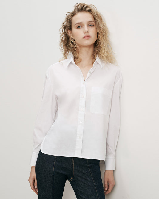 Veronica Beard | Witt Button-Down Shirt in White White