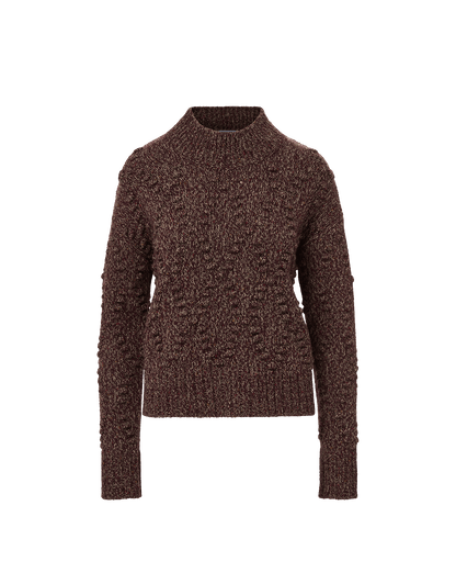 Veronica Beard | Tati Wool-Blend Sweater in Burgundy Multi Burgundy Multi