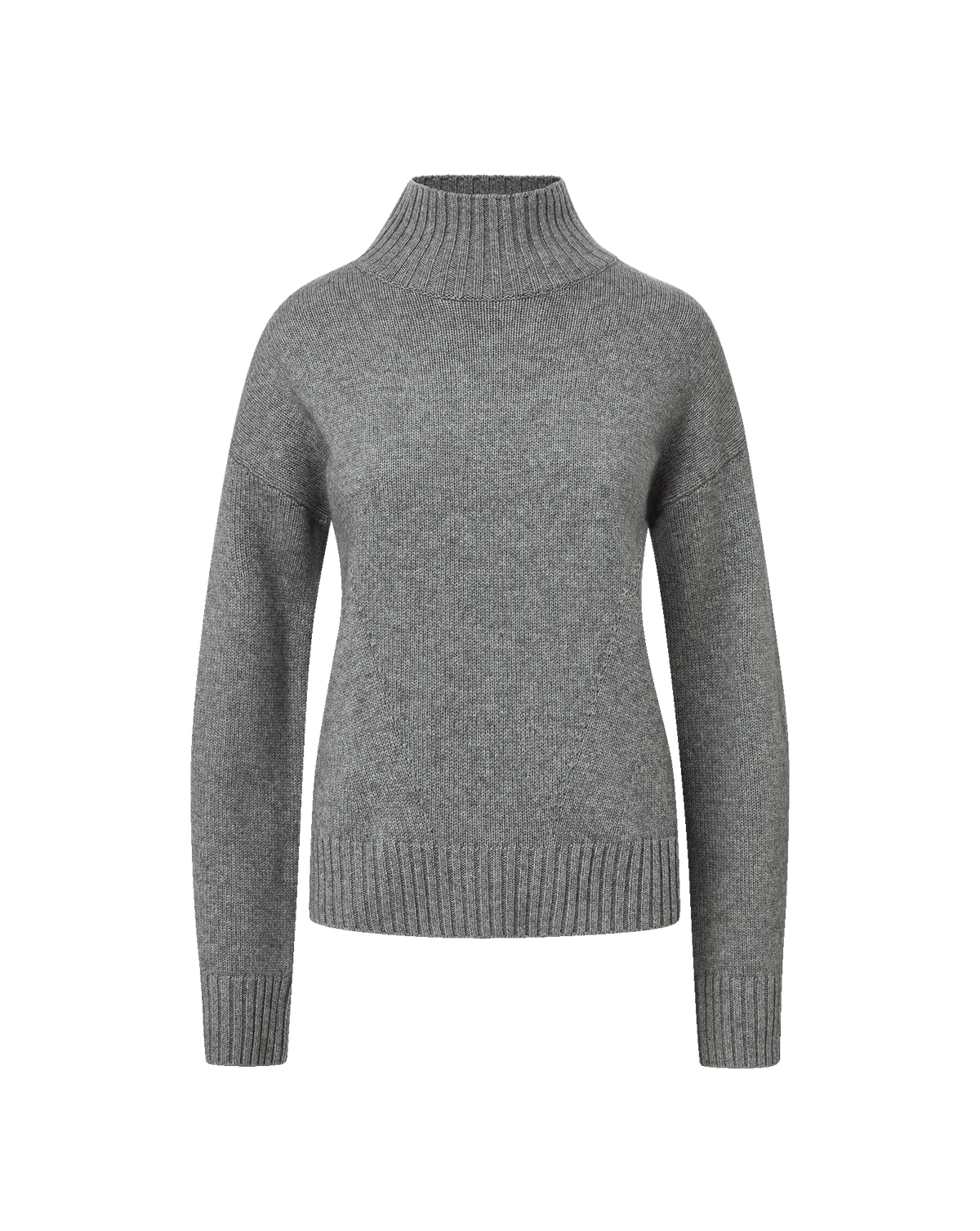 Veronica Beard | Journey Wool-Cashmere Sweater in Medium Heather Grey Medium Heather Grey