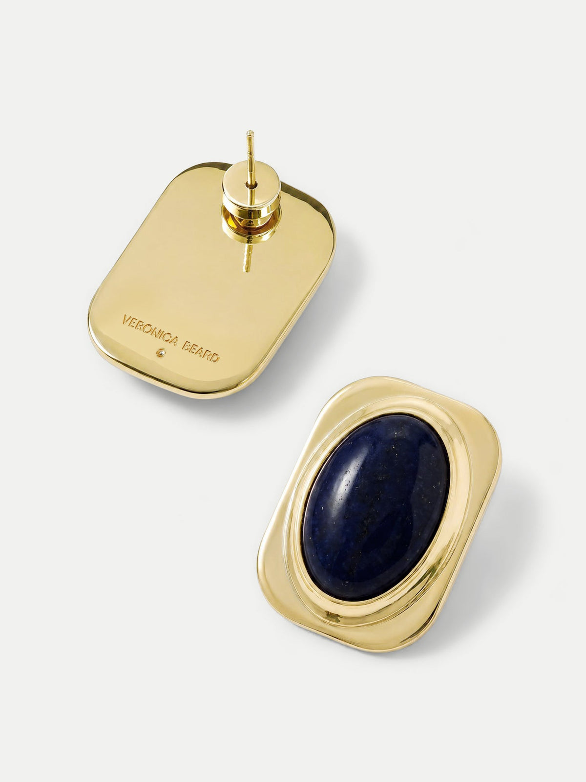 Veronica Beard | Lapis Post Earring in Gold/Navy Gold/Navy
