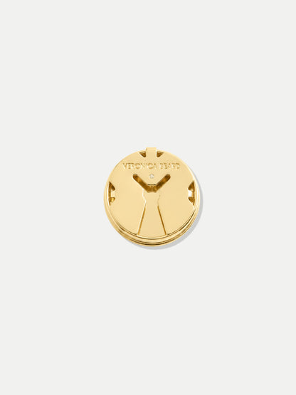 Veronica Beard | Statement Jacket Button Covers in Gold/Pearl Gold/Pearl