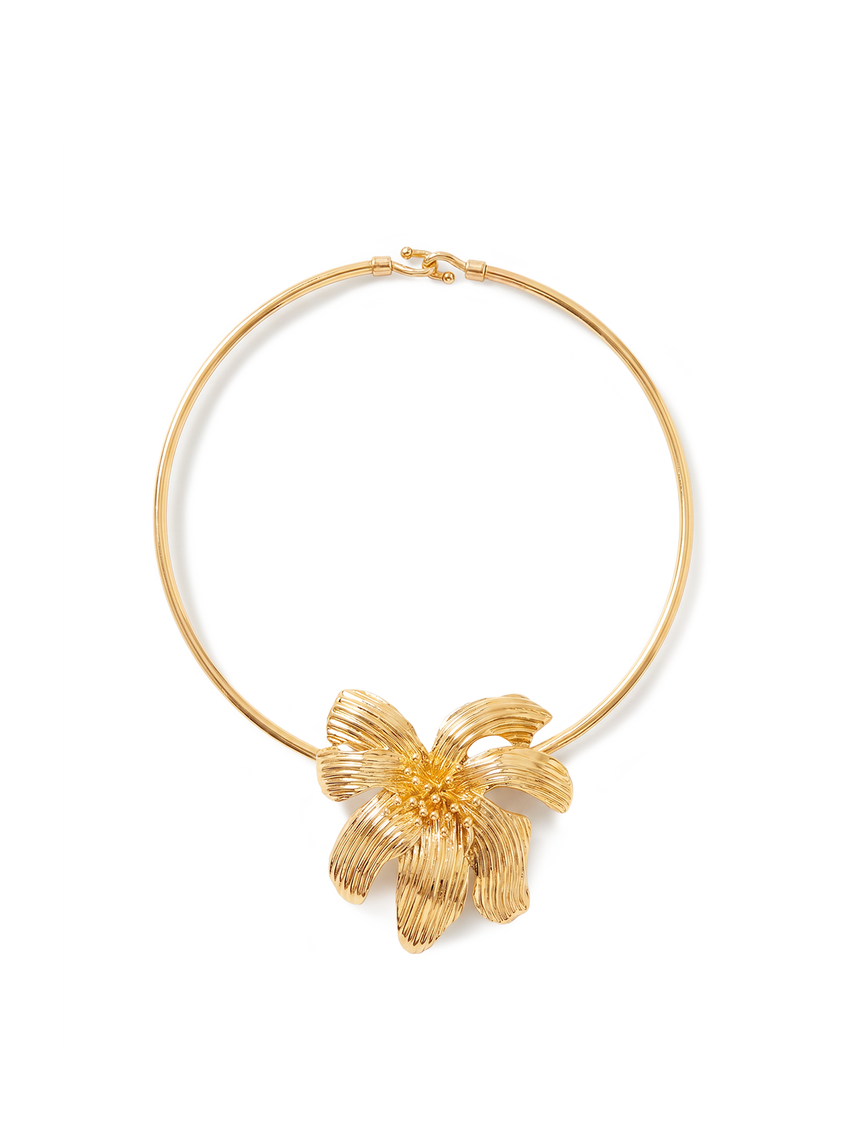 Veronica Beard | Flower Collar Necklace in Gold Gold