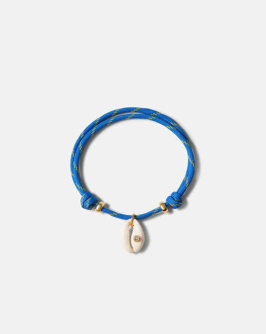 Veronica Beard | Niley Cowrie Shell Anklet in Blue Blue