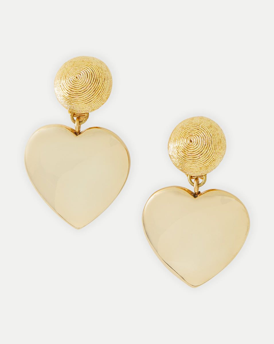 Veronica Beard | Mini Cora Earrings | Clip Backing in Gold Gold