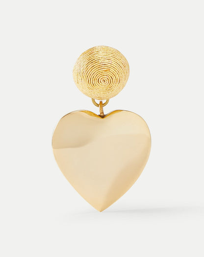 Veronica Beard | Mini Cora Earrings | Clip Backing in Gold Gold