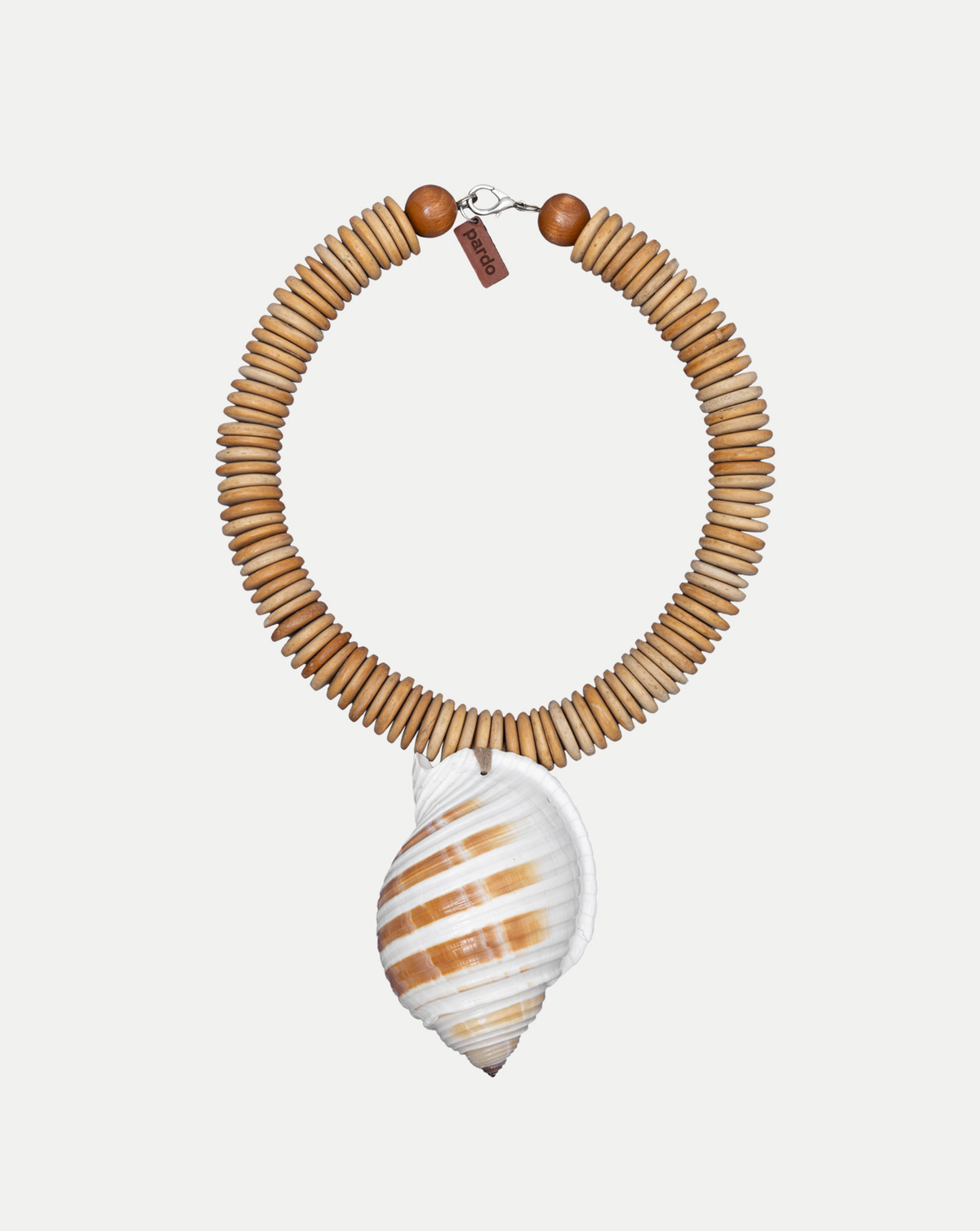 Veronica Beard | Ilha Seashell Necklace in Tan Tan/White