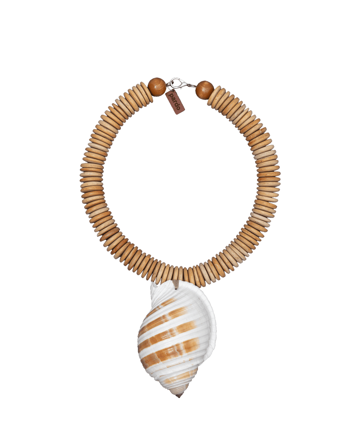 Veronica Beard | Ilha Seashell Necklace in Tan Tan/White