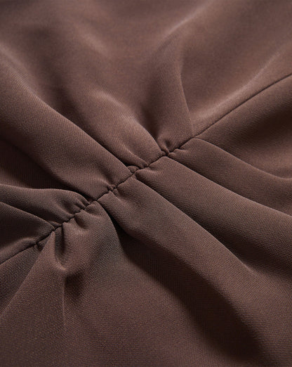 Veronica Beard | June Midi Dress in Dark Brown Espresso