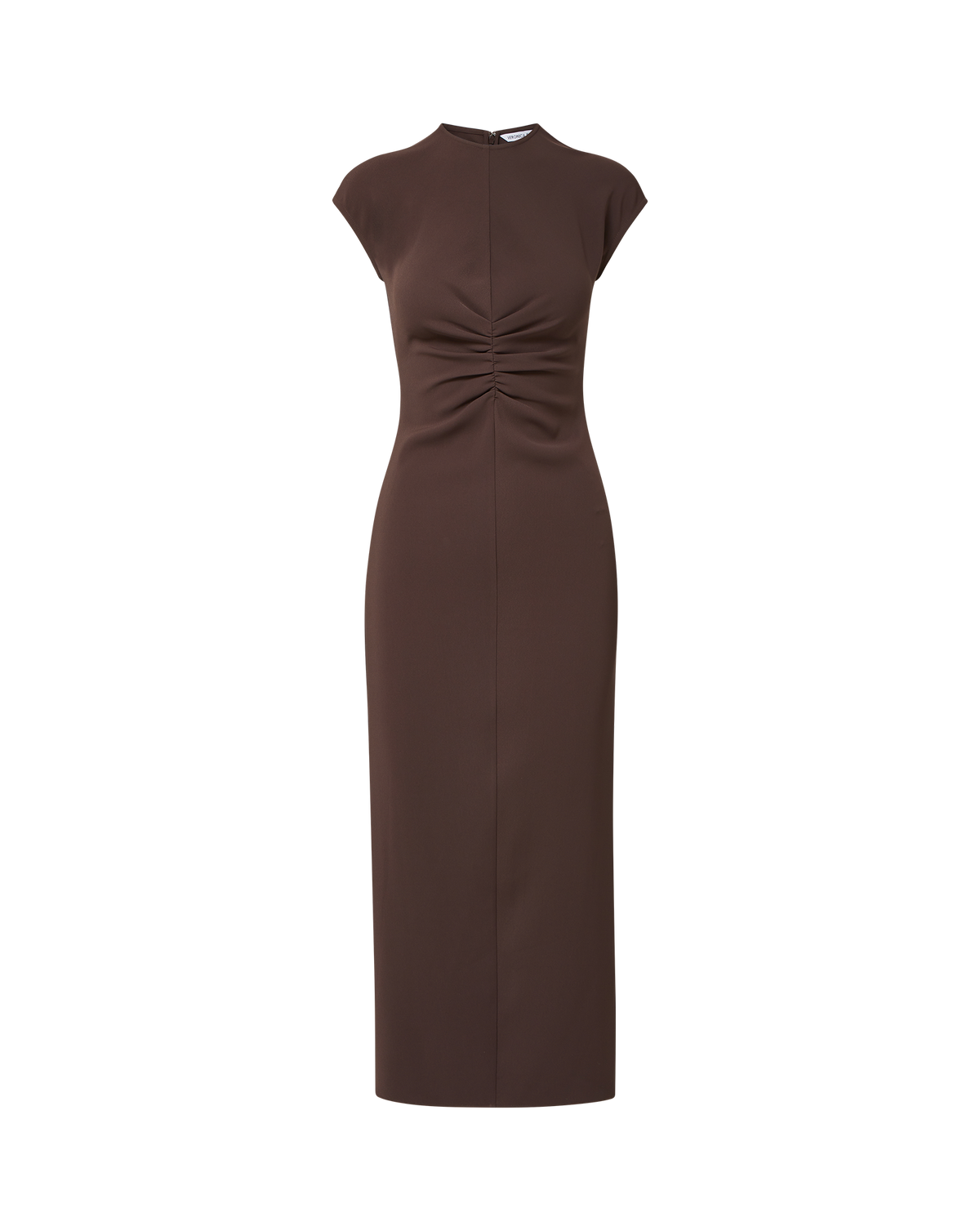 Veronica Beard | June Midi Dress in Dark Brown Espresso
