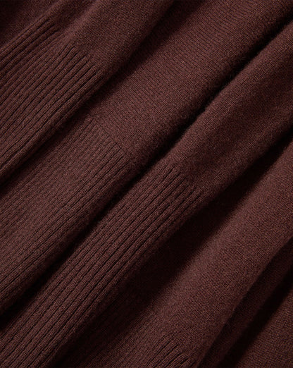 Veronica Beard | Salomez Wrap Midi Dress in Dark Brown Espresso