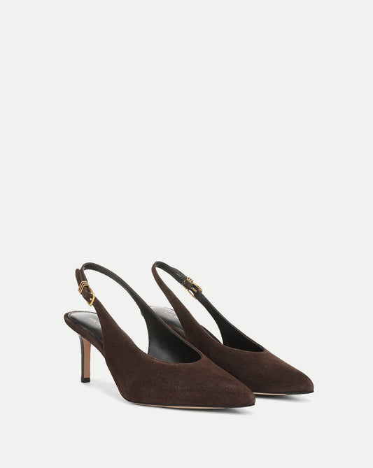 Veronica Beard | Luciana Slingback Heel in Espresso Espresso