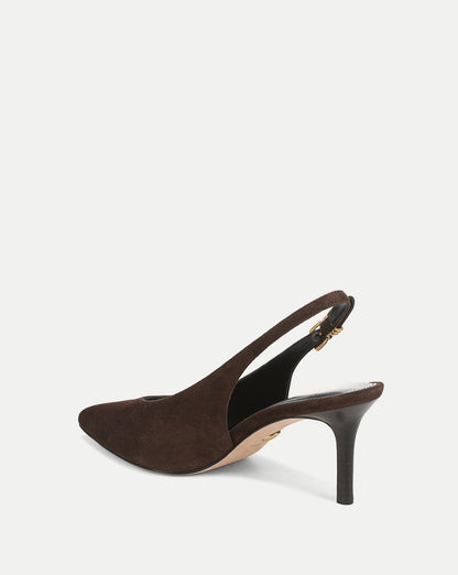 Veronica Beard | Luciana Slingback Heel in Espresso Espresso