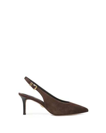 Veronica Beard | Luciana Slingback Heel in Espresso Espresso