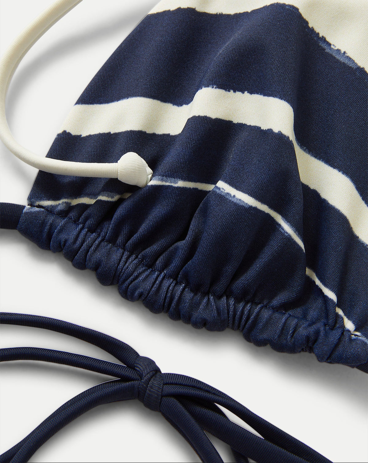 Veronica Beard | Solara Triangle Bikini Top in Navy Multi Navy Multi