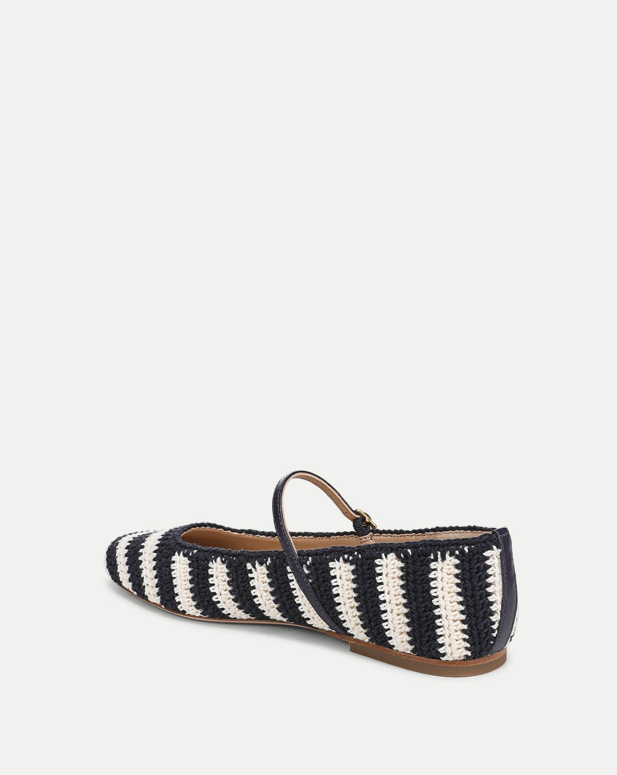 Veronica Beard | Ellie Crochet Flat in Navy/Ecru Navy/Ecru