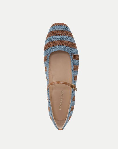 Veronica Beard | Ellie Crochet Flat in Blue/Hazelwood Blue/Hazelwood