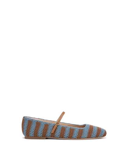 Veronica Beard | Ellie Crochet Flat in Blue/Hazelwood Blue/Hazelwood