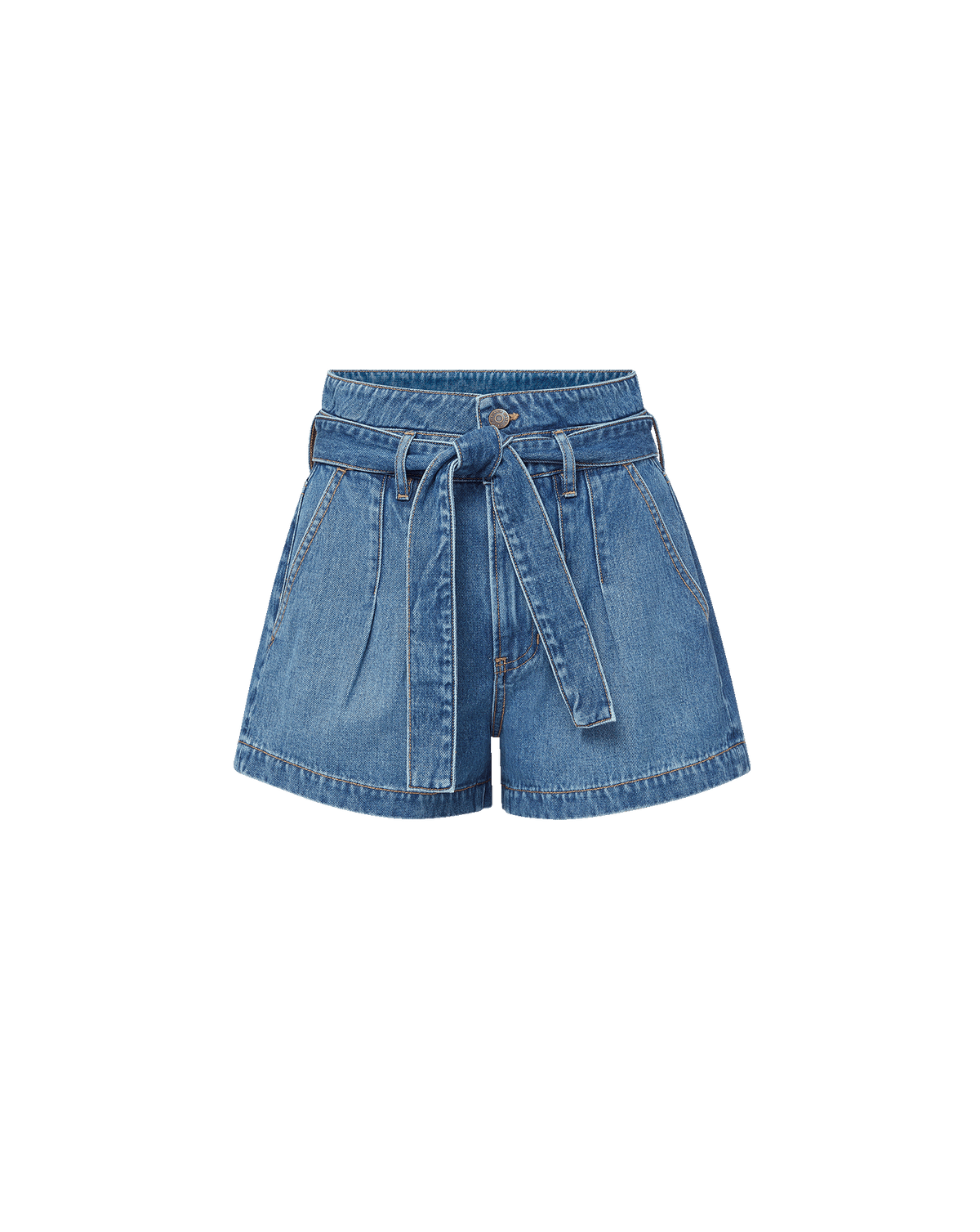 Veronica Beard | Jaylen Denim Short in Medium Wash Serendipity Serendipity