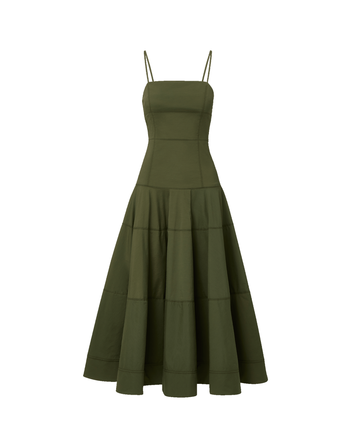 Veronica Beard | Ilona Midi Dress in Army Army