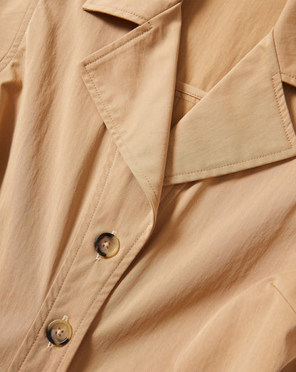 Veronica Beard | Orla Midi Shirtdress in Khaki Khaki