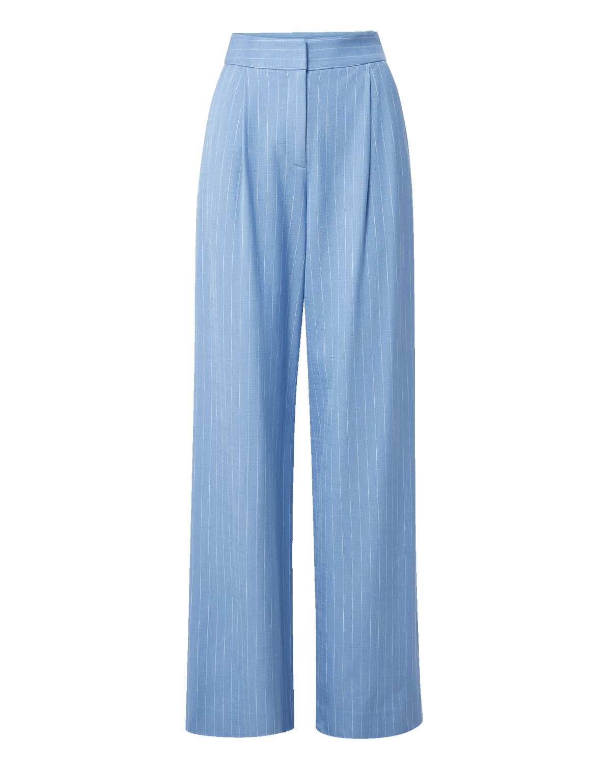 Veronica Beard | Heyser Wide-Leg Pant in Blue Jay/Dove White Blue Jay/Dove White