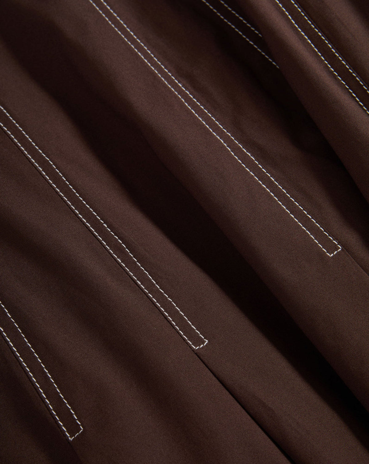 Veronica Beard | Jolie Cotton Poplin Midi Dress in Dark Mocha Dark Mocha