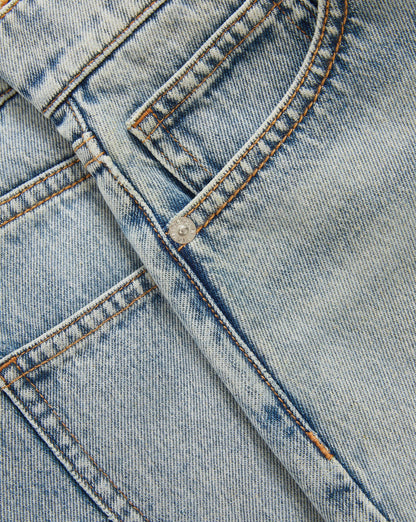 Veronica Beard | Delaney Denim Short in Light Wash Jaw Drop Jaw Drop