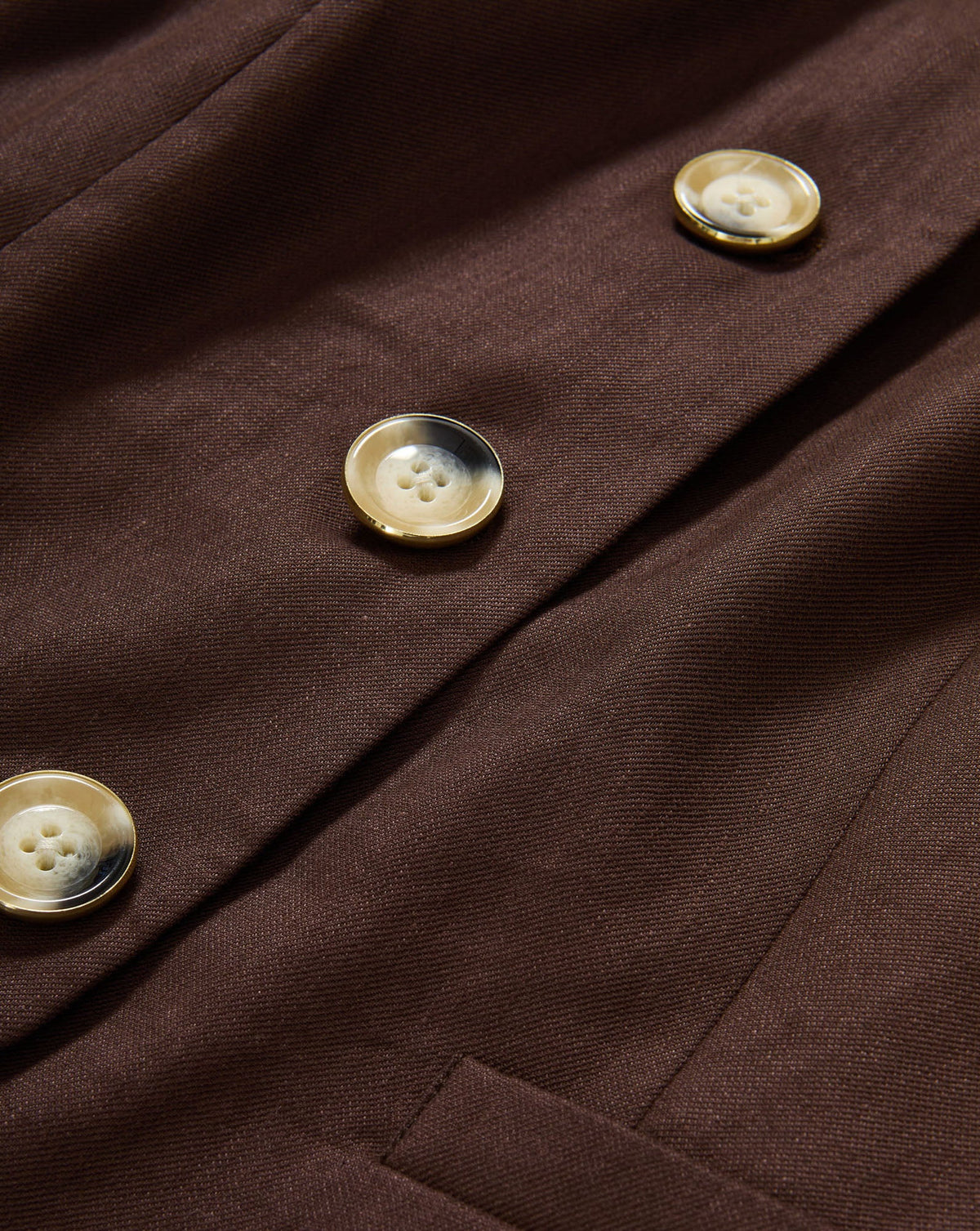 Veronica Beard | Hartwell Tailored Vest in Dark Mocha Dark Mocha