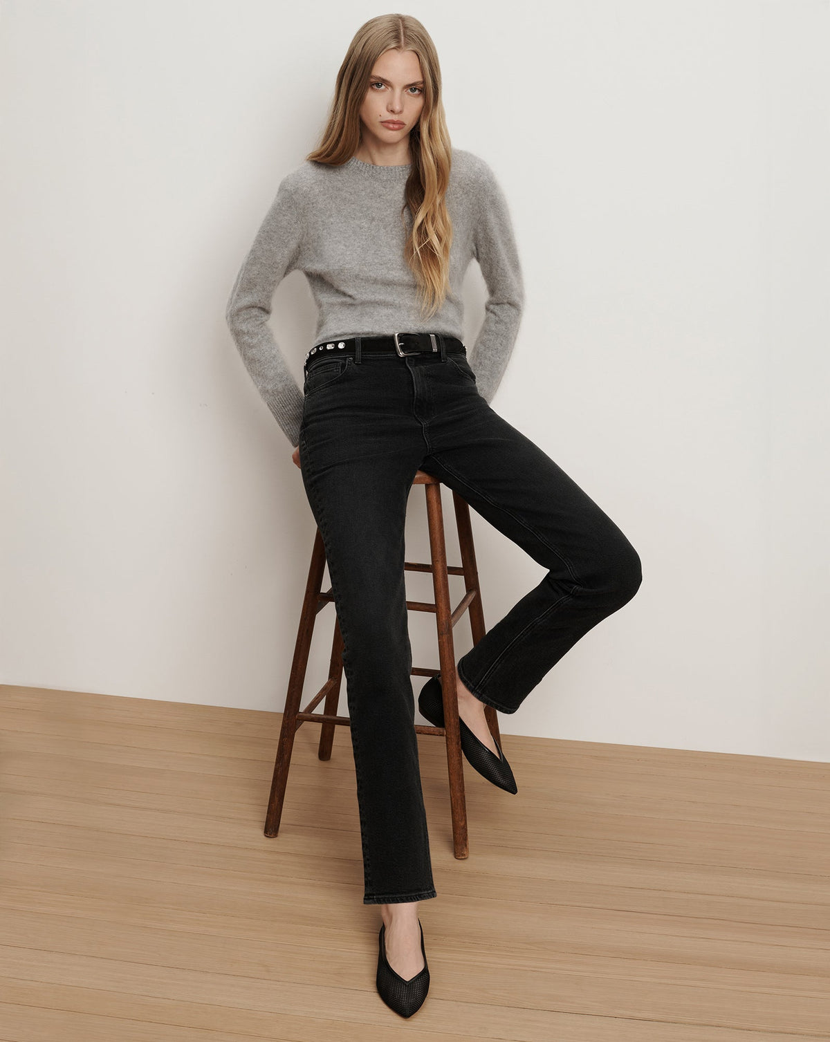 Veronica Beard | Bancroft Mesh Flat in Black Black