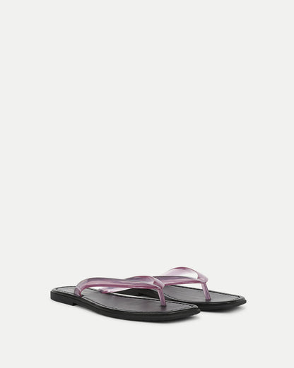 Veronica Beard | Clea Jelly Flip-Flop Sandal in Light Purple Orchid Haze Orchid Haze