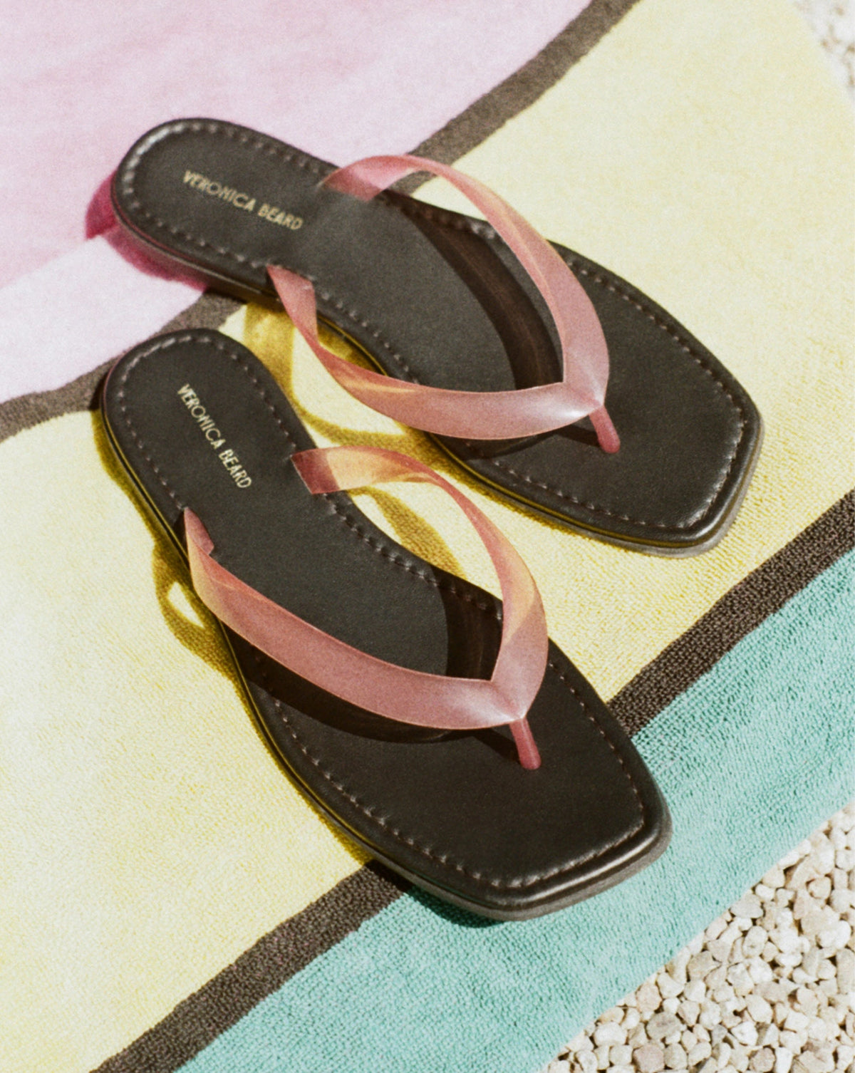Veronica Beard | Clea Jelly Flip-Flop Sandal in Light Purple Orchid Haze Orchid Haze