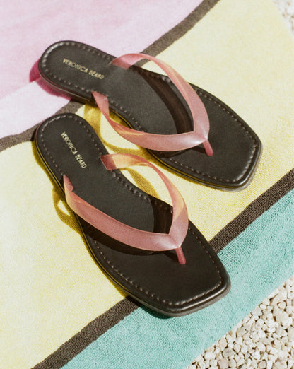Veronica Beard | Clea Jelly Flip-Flop Sandal in Light Purple Orchid Haze Orchid Haze