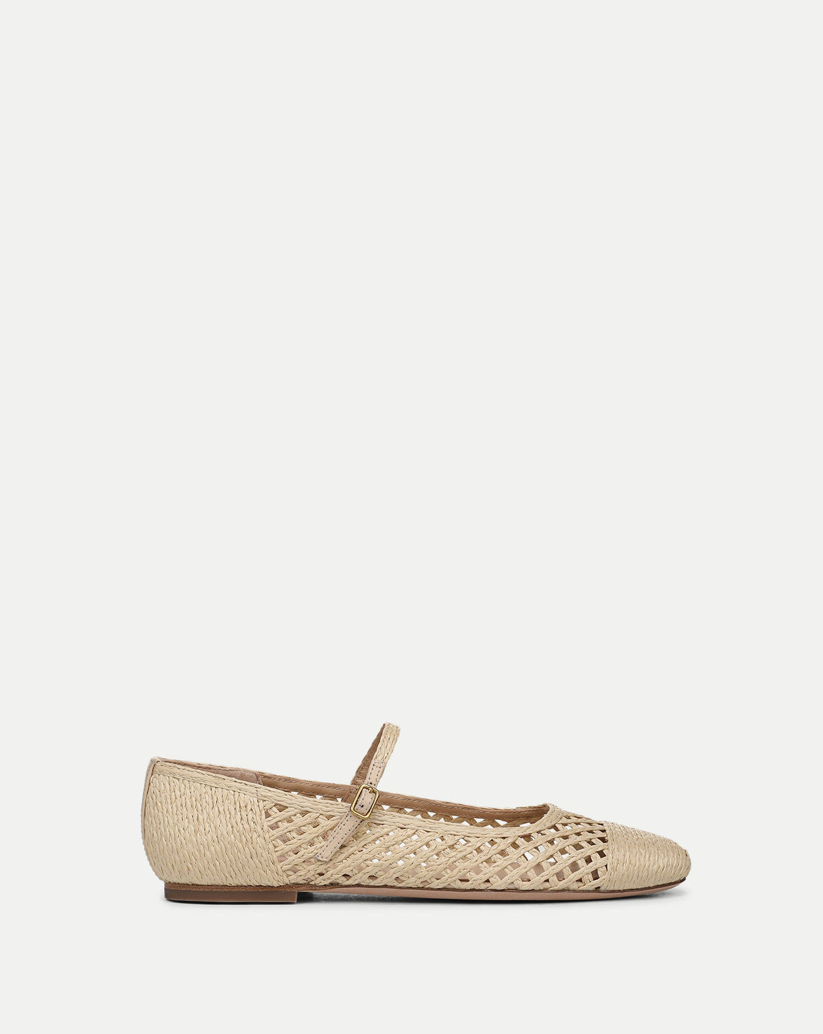 Veronica Beard | Ellie Raffia Flat in Natural Natural
