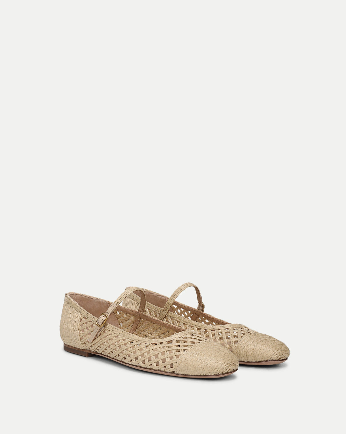 Veronica Beard | Ellie Raffia Flat in Natural Natural