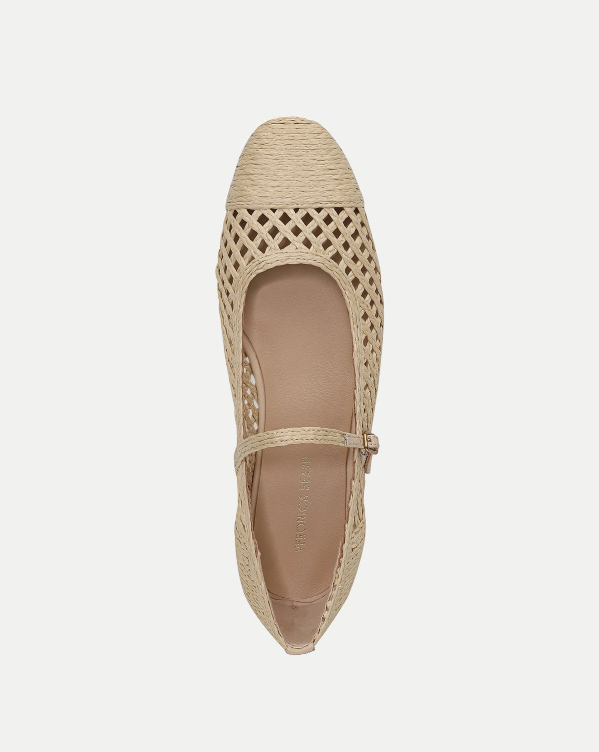 Veronica Beard | Ellie Raffia Flat in Natural Natural