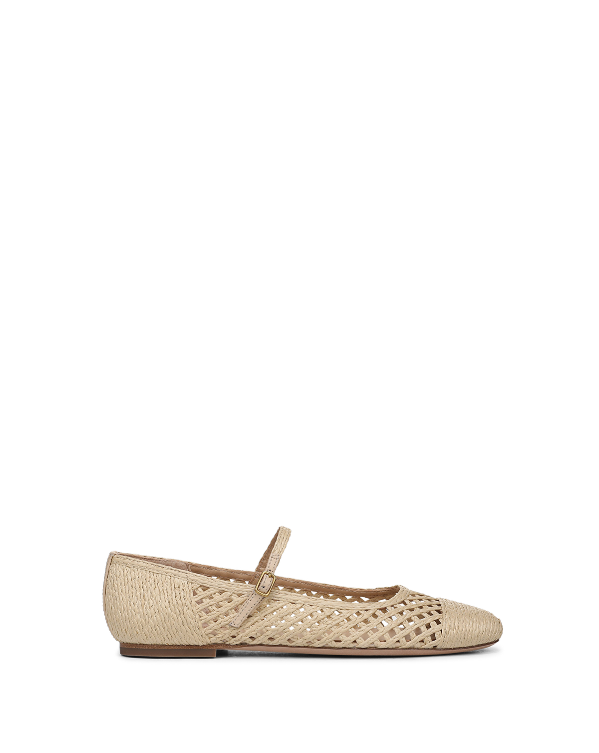 Veronica Beard | Ellie Raffia Flat in Natural Natural