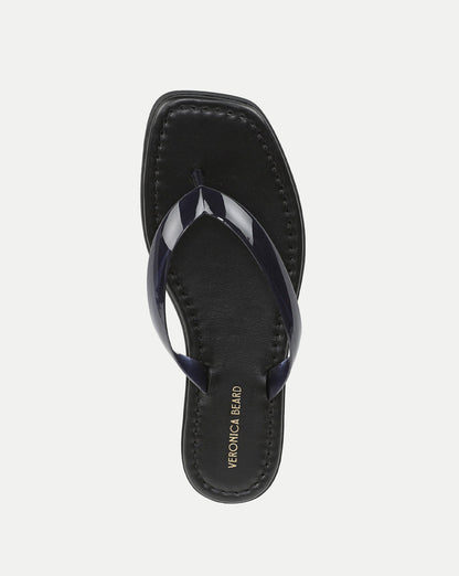 Veronica Beard | Clea Jelly Flip-Flop Sandal in Navy Navy