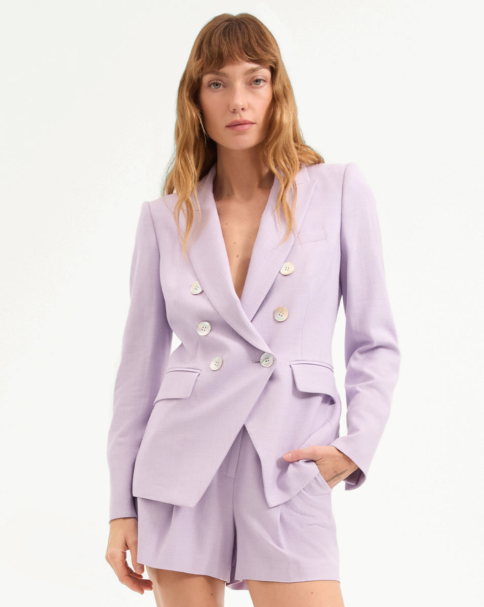 Veronica Beard | Miller Dickey Jacket in Soft Lilac Soft Lilac