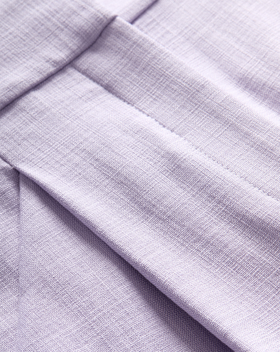 Veronica Beard | Elbe Pleated Short in Soft Lilac Soft Lilac