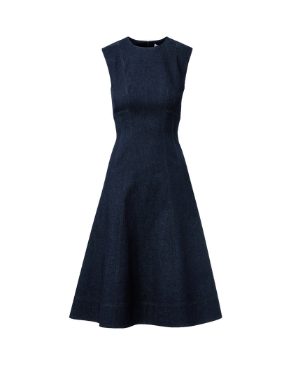 Veronica Beard | Dulce Denim Midi Dress in Midnight Wash Midnight Wash