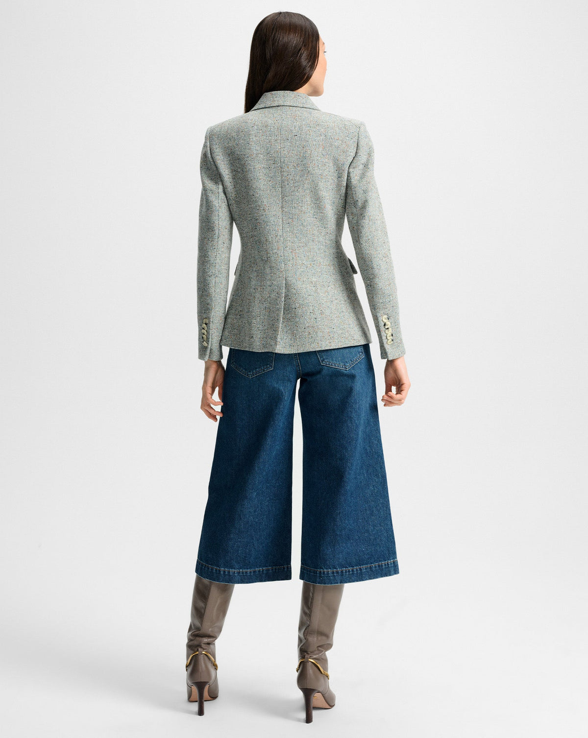 Veronica Beard | Miller Dickey Jacket in Antique Blue Melange Antique Blue Melange