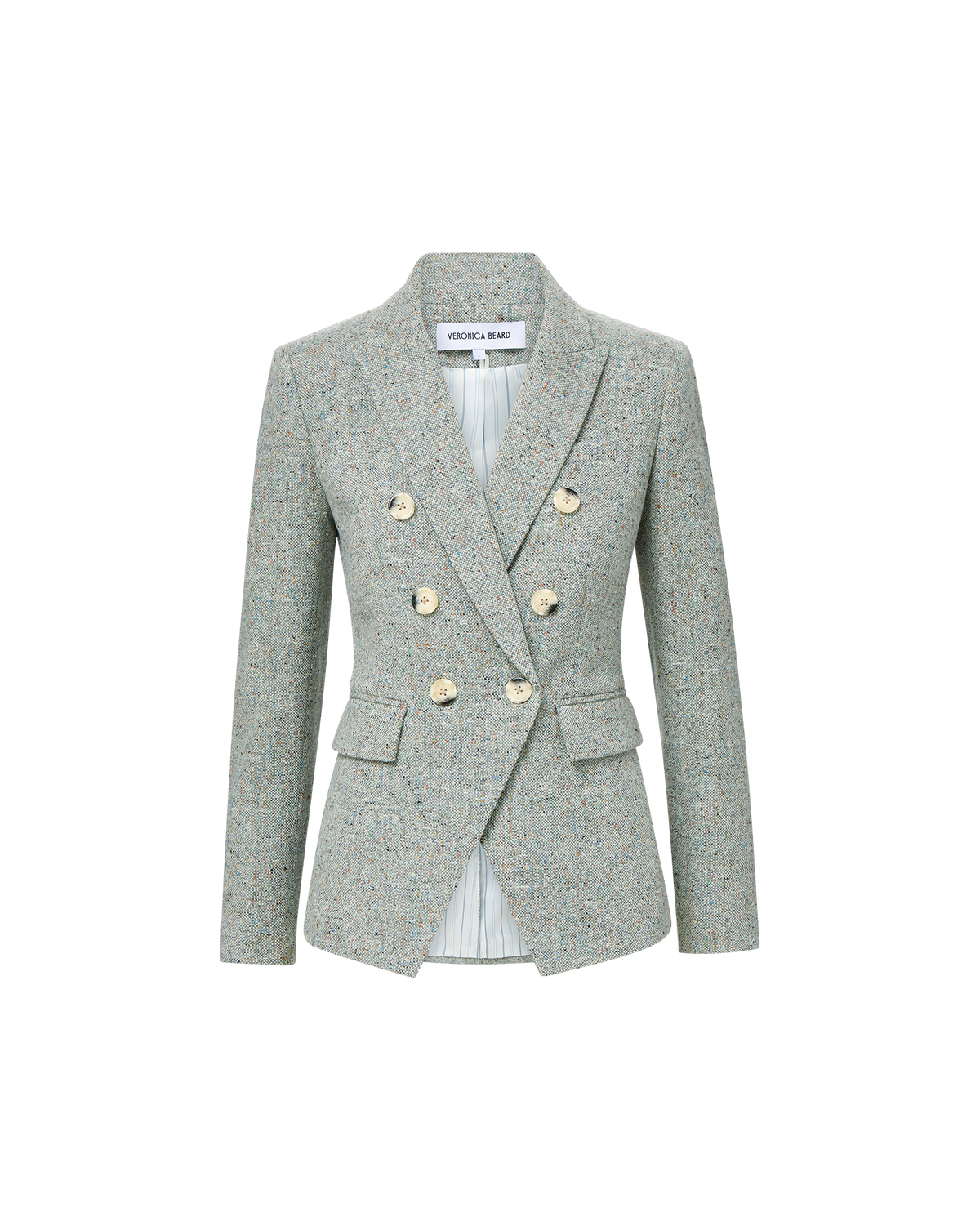Veronica Beard | Miller Dickey Jacket in Antique Blue Melange Antique Blue Melange