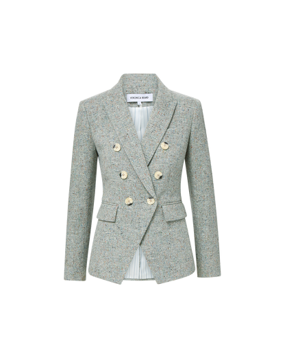 Veronica Beard | Miller Dickey Jacket in Antique Blue Melange Antique Blue Melange